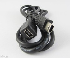10pcs 1M/3.3FT Mini USB 5pin Male to Female Jack Extension Data Charge Cable