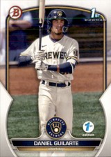 2023 BOWMAN PROSPECT 1ST EDITION MILWAUKEE BREWERS - DANIEL GUILARTE #BPPF-21
