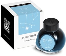 Colorverse Fountain Pen Ink Blue Gem Glistening, 65ml, Project Series