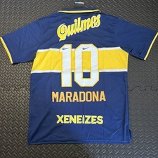 Maradona Boca Juniors Home Retro Jersey Size XL #10 Season 96/97 Vintage Shirt