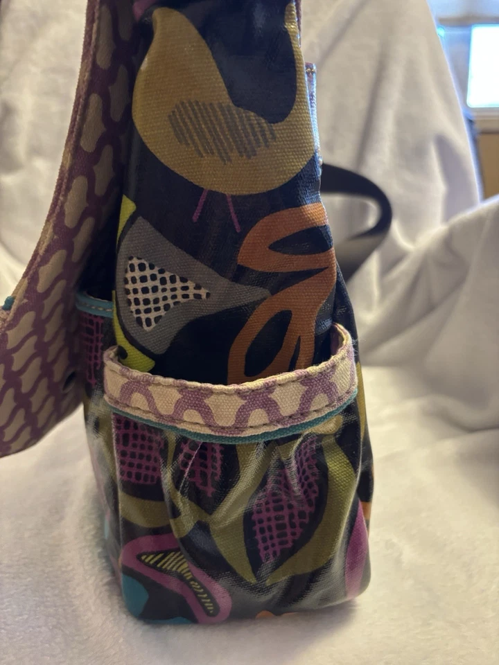 Bandolera bandolera floral multicolor Fossil Key para computadora portátil Foto 4 de 4