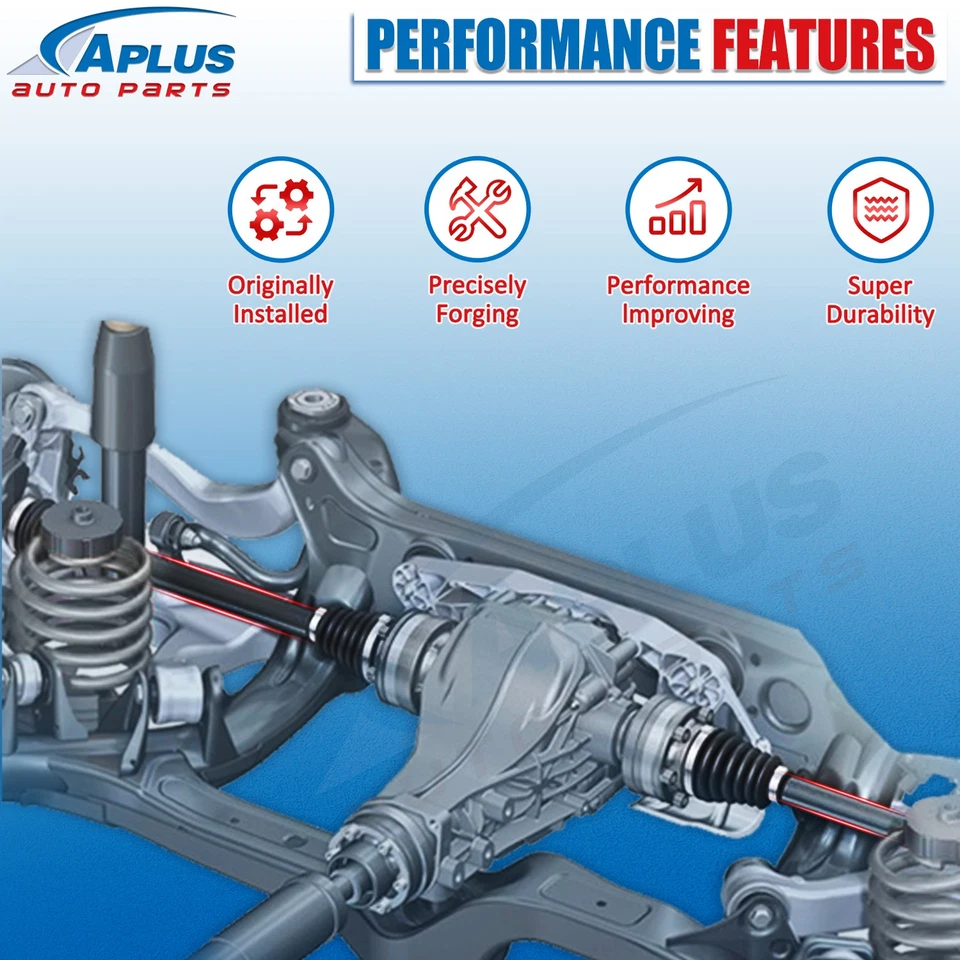 CV Axle Assembly Front Pair for 2007 2008 2009 2010-2012 Hyundai Veracruz 3.8L - Image 4 of 4
