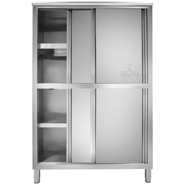 Edelstahlschrank Gastro Edelstahl Schrank SchiebetüRen KüChenschrank Hochschrank-image