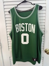 Jayson Tatum Celtics Finals Jersey Fanatics Green NBA Finals Patch Size Large