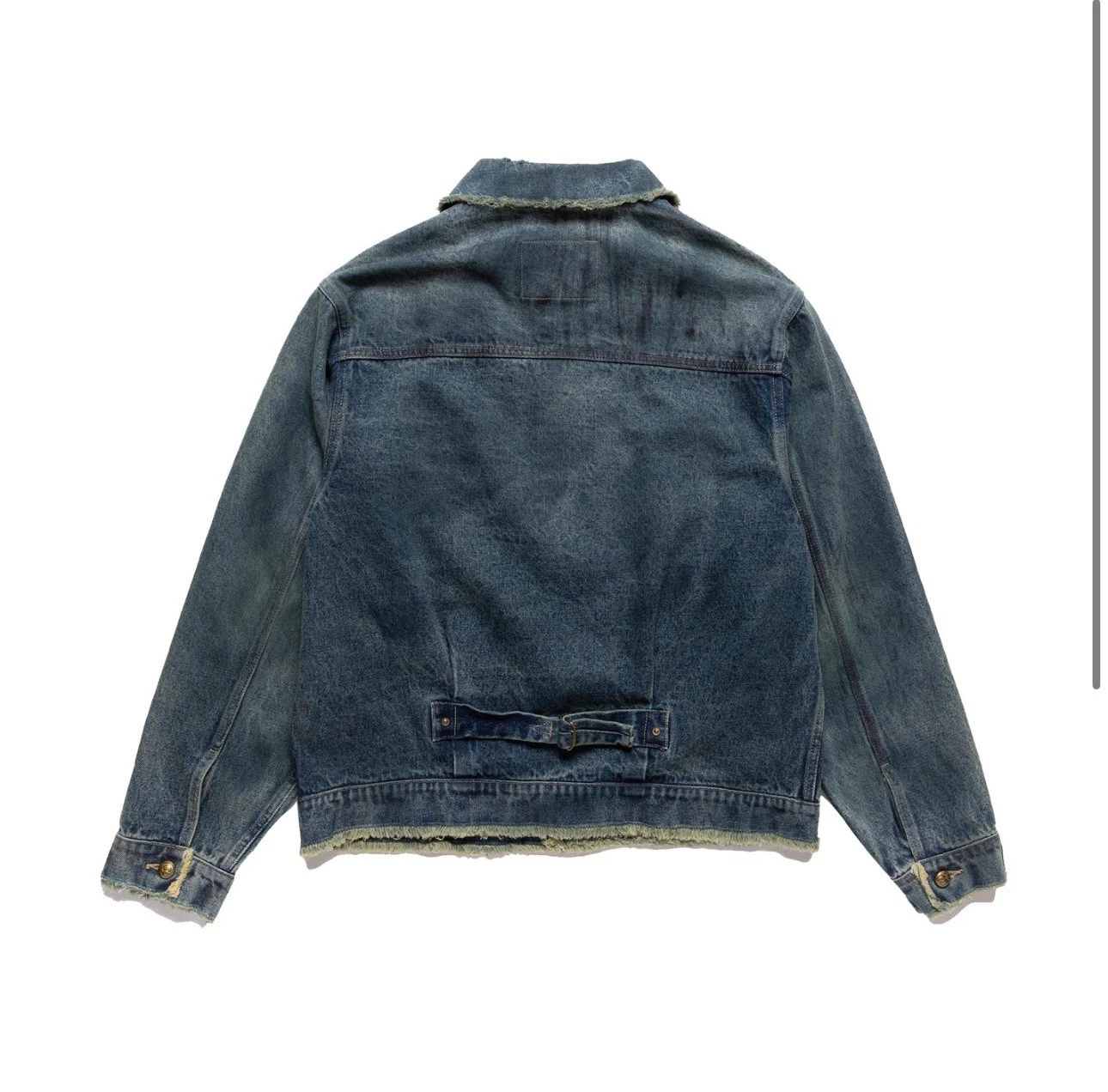 CEEC LA Streetwear Brand Men’s Dirty Wash Type II Denim Jacket NEW Size L image 10