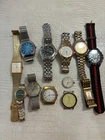 Lot Of  12 Watches Kronotron Benrus Gruen Jaeger Lecoultre   For Parts Or Repair