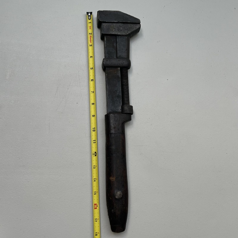Antique Coes 18” Monkey Wrench Worcester Mass 1884 Patent Railroad Wrench USA