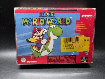 SNES Super Mario World in OVP Anleitung Super Nintendo PAL Classic Serie CIB - Bild 1 von 4