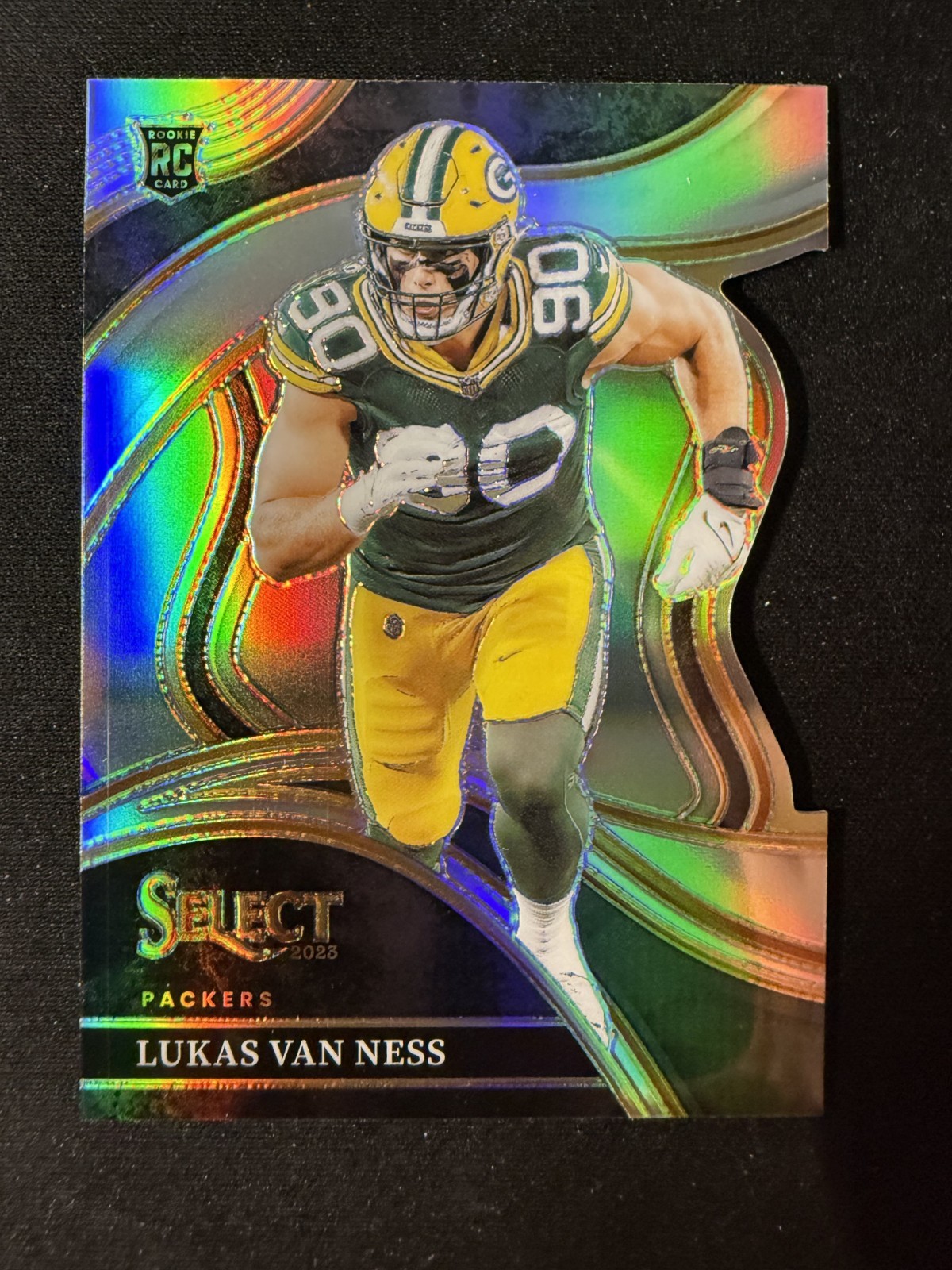2023 Panini Select - Club Level Lukas Van Ness #239 Silver Prizm Die-Cut (RC)