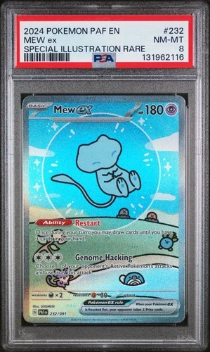 2024 POKEMON PAF EN-PALDEAN FATES SPECIAL ILLUSTRATION RARE #232 MEW EX PSA 8