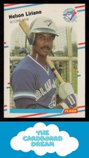 Nelson Liriano 1988 Fleer #117 Rookie Toronto Blue Jays Baseball Card. rookie card picture