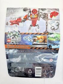 LEGO Hero Factory 6293 Furno 53/56 Complete w Instructions & Bag /Missing 3