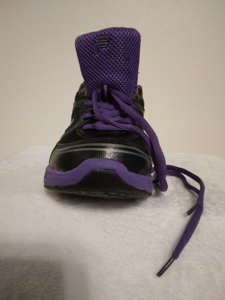 Zapatos Fila Para Mujer Talla 8.5 Negro/Púrpura Deportivos Nuevos Sin Caja Foto 3 de 4