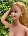 VTG 80s Barbie Doll Earrings Ring Blonde Bendable Legs Superstar Era