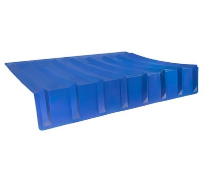 9''x48''x36'' Blue V-Shaped Brick Guard Corner Protector Fits Up to 7×4'' Straps