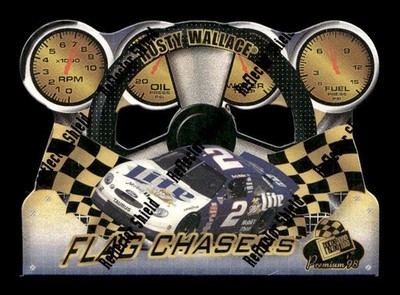 1998 Press Pass Premium #FC 19 Rusty Wallace Car Flag Chasers Reflector Shield
