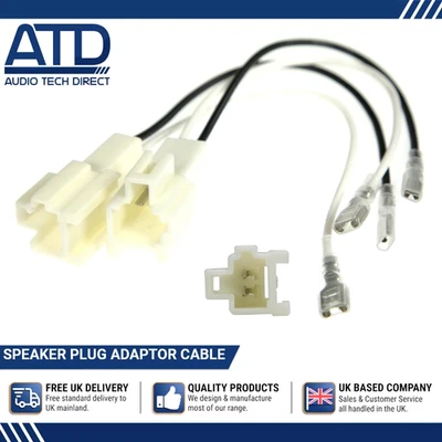 Adaptateur De Prise Pour Hyundai Santa Fe Veloster Accent Coupé Paire De Câble - Photo 1/4