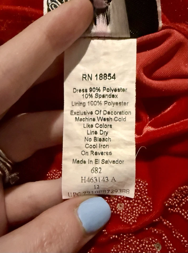 Vestido de vacaciones para niñas talla 12 con diseño de cuentas y lazo trasero Foto 4 de 4