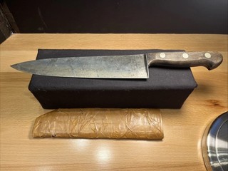 K.C. Seelbach 9” Chef Knife Solingen Germany 310 9 SEEL BRAND Trade Mark Vintage