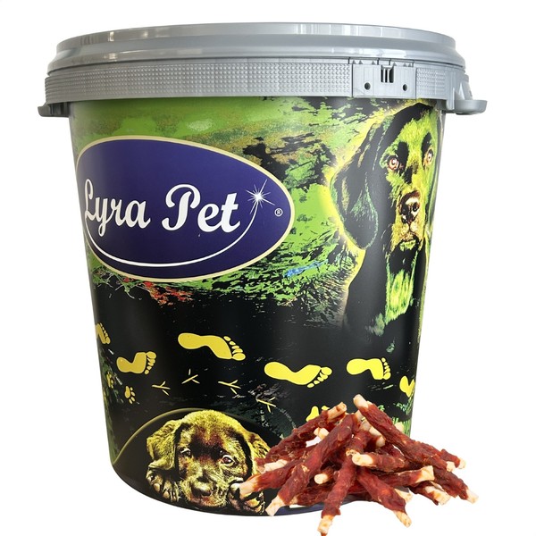 5 Kg Kaurollen Mit Entenbruststreifen Kausnack Hund Lyra Pet® In 30 L Tonne-image