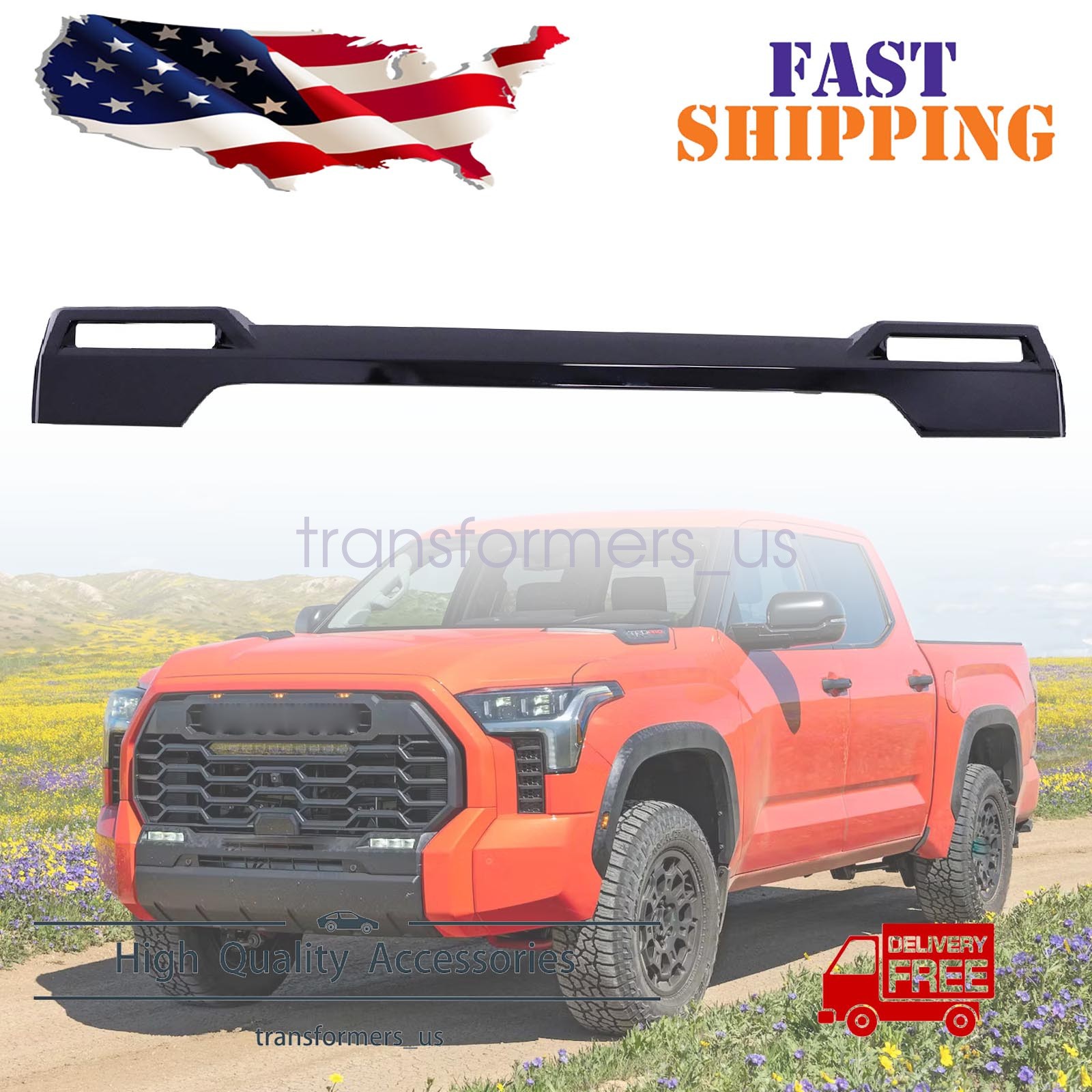 For 2022-2023 Toyota Tundra Black Front Lower Center Bumper Cover 539310C140