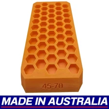 .45-70 Govt Reloading Block Ammo Stand Ammunition Loading Tray 50 Round Capacity