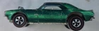 Hot Wheels Redline Heavy Chevy Camaro Green 1969