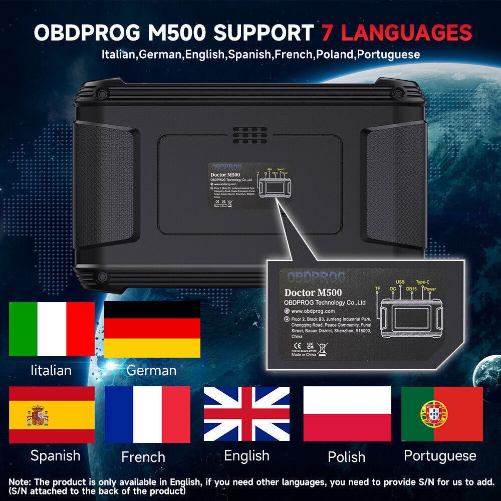 OBDPROG M500 Mileage Odometer Correction Diagnostic Oil Reset Tool For FORD/GM