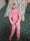 Vintage Pixie Elf Doll Knee Hugger Mid Century Modern Large 22" Pink Outfit CUTE