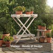 Porte En Échelle Design Rustique Étagère à En Escalier pour Patio