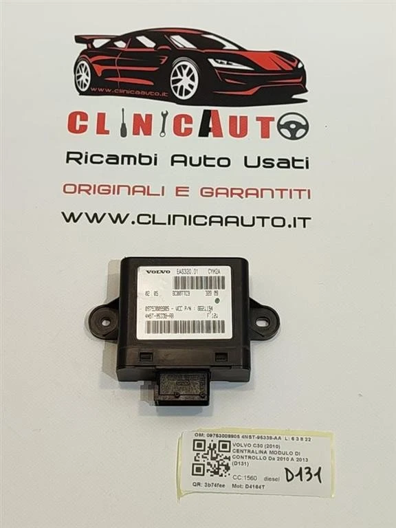 CENTRALINA MODULO DI CONTROLLO PER VOLVO C30 1° Serie 09753009905 4NST-95338-A - Immagine 2 di 4