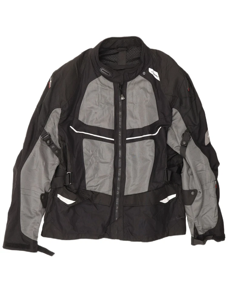 CLOVER Мужская гоночная куртка Великобритании 48 4XL черный цветной блок BQ06 - Изображение 3 из 4