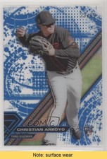 2017 Topps High Tek Pattern 1 Blue Rainbow 73/75 Christian Arroyo READ 0e3