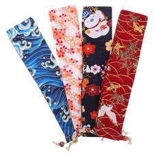 4 Pcs Foldable Drawstring Bags Chinese Style Fan Sleeves Folding Hand