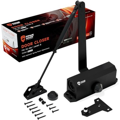 DC-300 Automatic Adjustable Door Closers for Home | Soft Close, No Slam | Res...