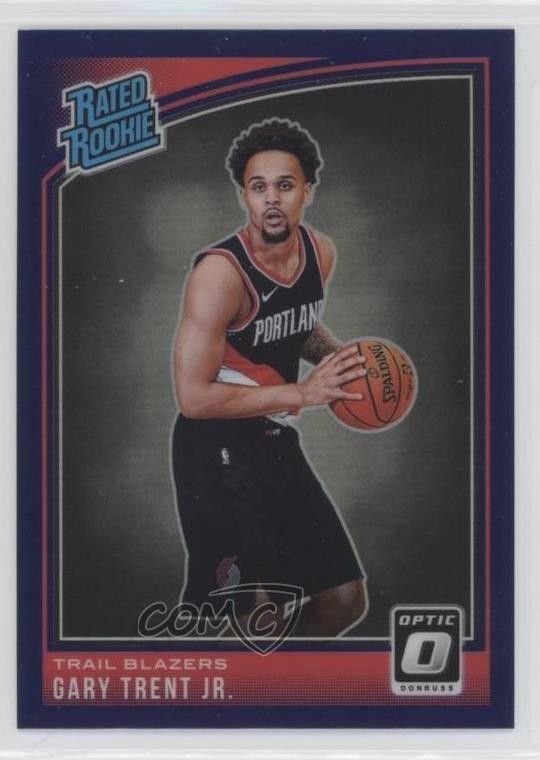 2018-19 Panini Donruss Optic Rated Purple Prizm Gary Trent Jr #199 Rookie RC 6l7