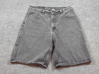 Levis Shorts Mens 36 Gray  Vintage Cotton Denim 90s Faded Grunge Skater