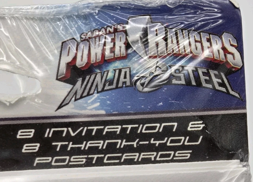 Power Rangers Ninja Steel 8 Ct. Party Invitations Envelopes Thank You Post Cards - Image 4 of 4