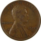 1913 D Lincoln Wheat Cent VF Very Fine Penny 1c Coin SKU:I26236