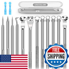 Uscolor 8Pcs Blackhead Remover For Face Pimple Popper Tool Kit Comedone Pimple