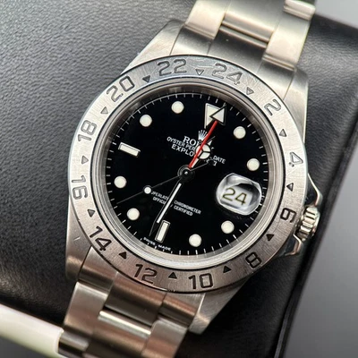 Rolex Explorer II 16570 Black "Swiss Made" Dial Steel Automatic 40mm Watch - Image 1 of 4