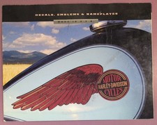 Harley-Davidson Decals, Emblems & Nameplates Catalog Brochure Made in USA