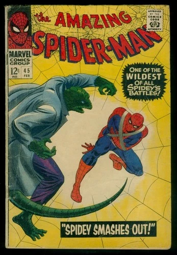 Marvel Comics The Amazing SPIDER-MAN #45 The Lizard VG 4.0