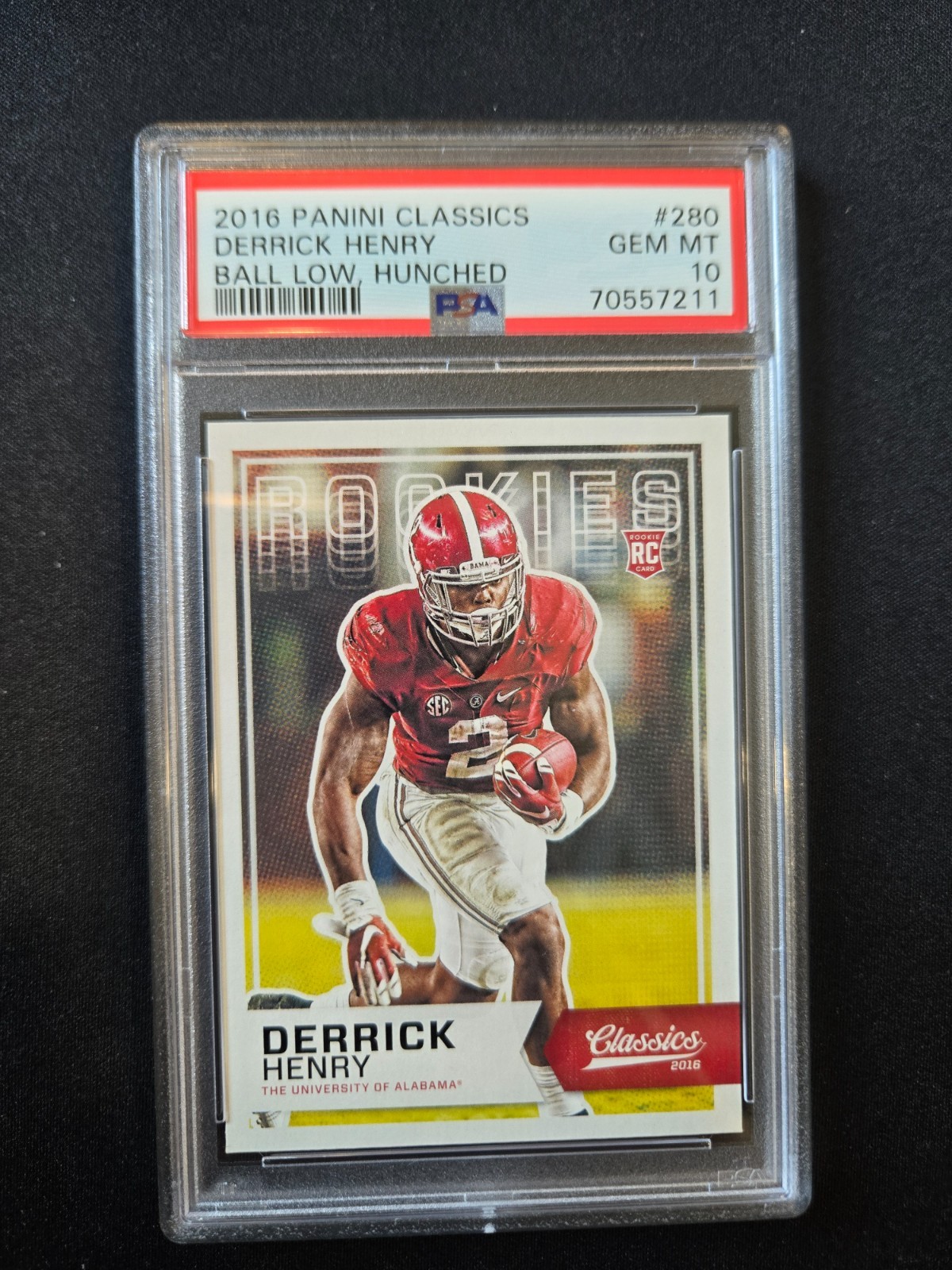 2016 Panini Classics Derrick Henry #280 ROOKIE RC PSA 10 GEM MINT - Alabama