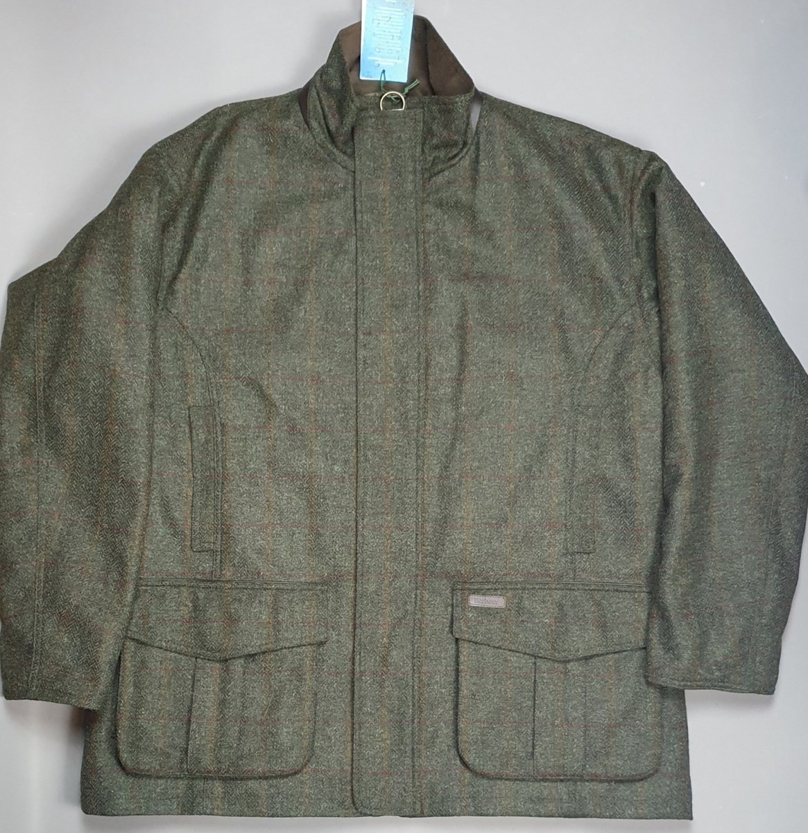 Wellesley Tweed Barbour Jacket Barbour Wool Coat Mens White