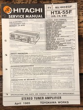 Hitachi HTA-55F Receiver Service Manual Original 