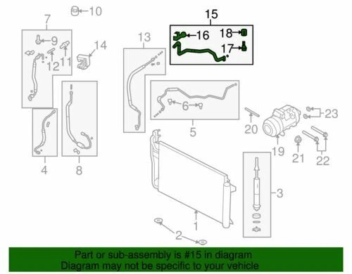 OEM NEW 2007-2015 Ford Edge Lincoln MKX Pressure Tube Suction Hose Ct4Z-19835-E — 第 2/2 张图片