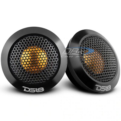 2x DS18 DTX 2.2'' Titanium Dome Tweeters 60W 4-ohm Sound Quality Tweeter Speakers