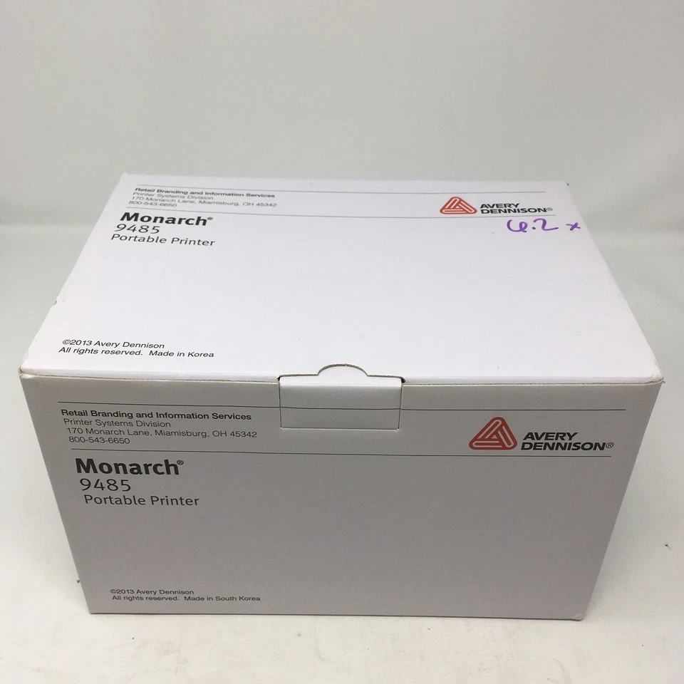 NEW Avery Dennison Monarch 9485 Portable Printer Label Bluetooth USB Serial - Image 2 of 4