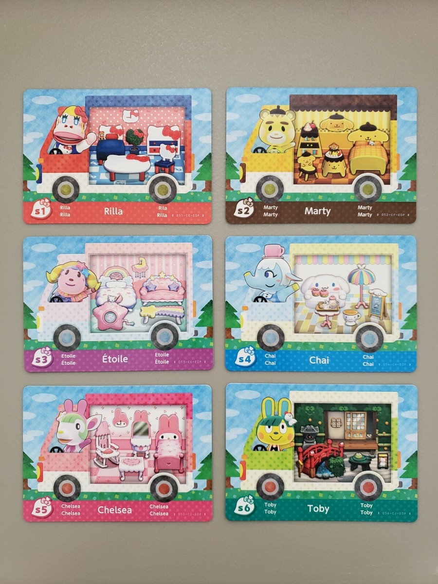 Sanrio Mint & Never Scanned EU Animal Crossing Amiibo Cards (6